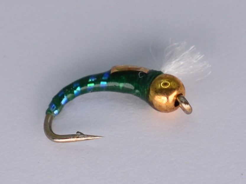epoxy fishing hook 3D Glass Epoxy Bead Head Buzzer Green (12 Pack)