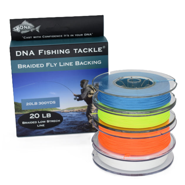 Braided Fly Line Backing 20LB 300YDS - DNA FISHING TACKLE