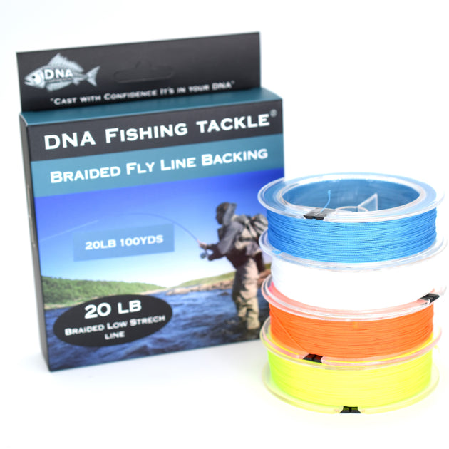 Braided Fly Line Backing 20LB 100YDS (B) - DNA FISHING TACKLE