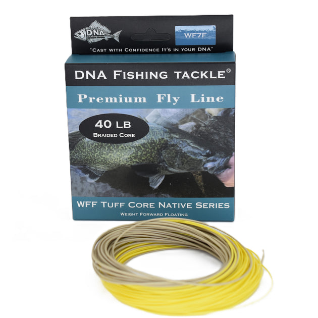 Tuff Core Premium Series Fly Line WFF  40lb Native - DNA FISHING TACKLE