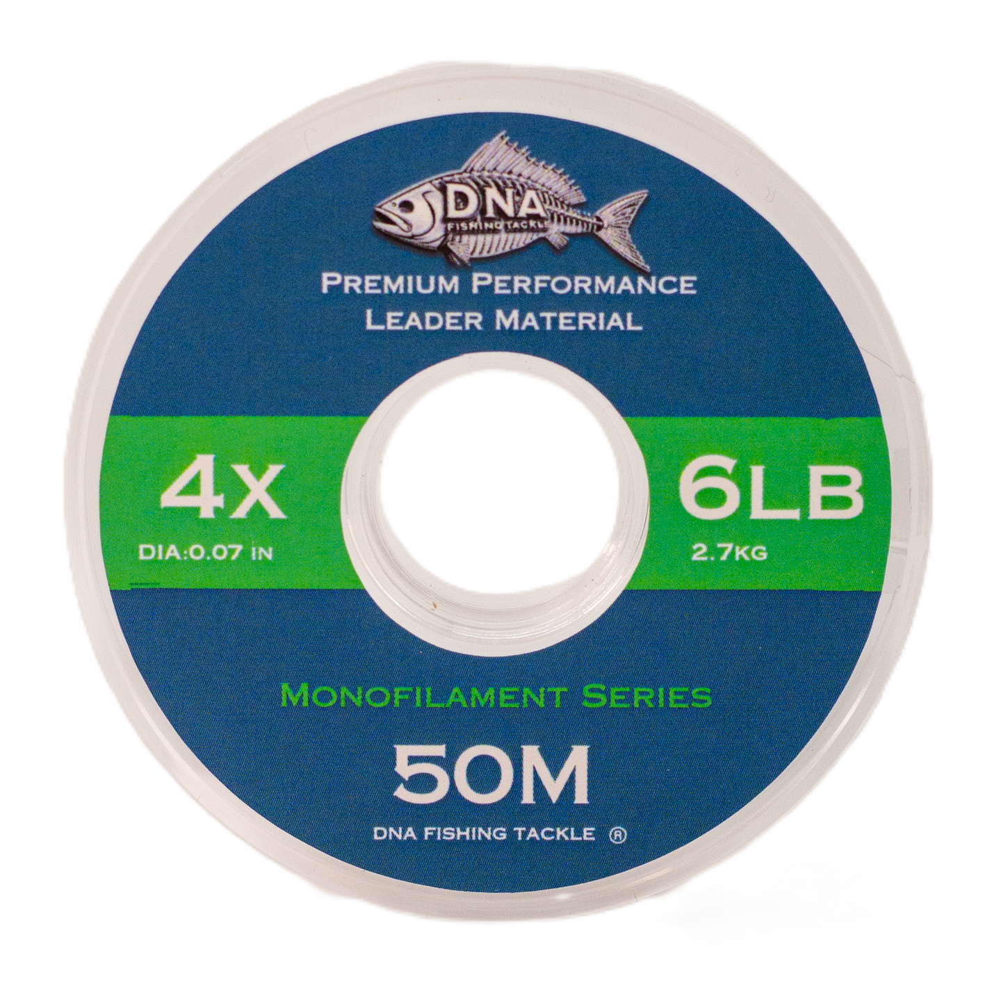 Monofilament Tippet Material 50 Metres - DNA FISHING TACKLE
