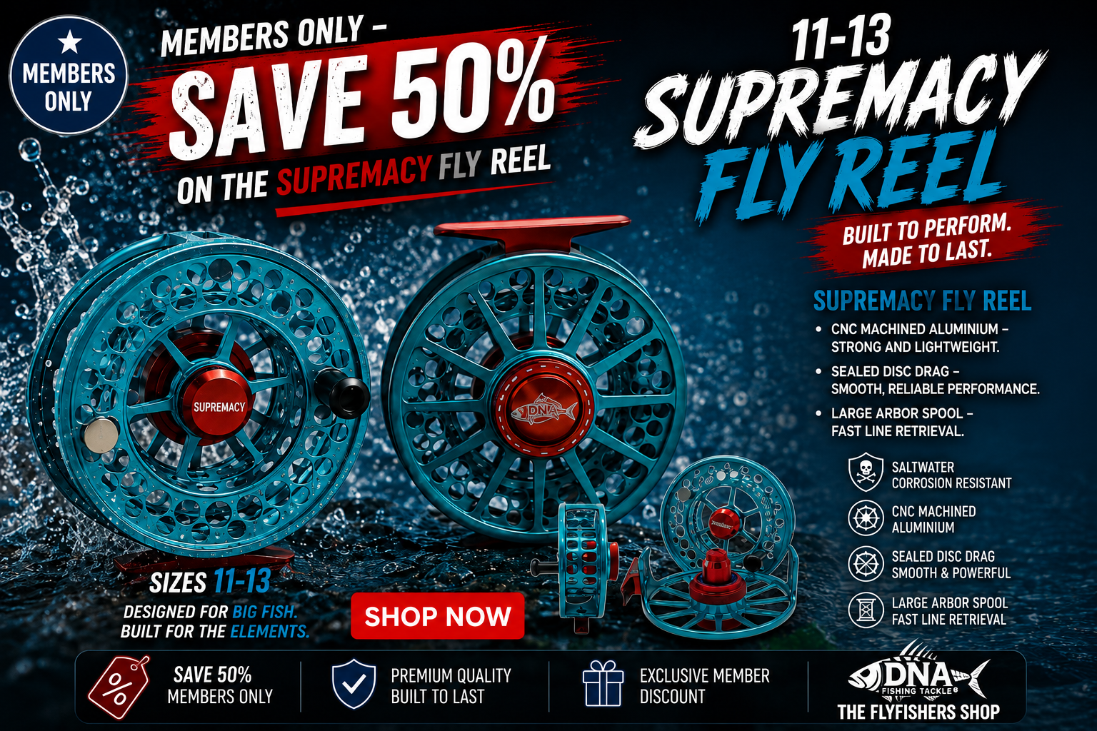 Members Only Supremacy Fly Reel 11-13