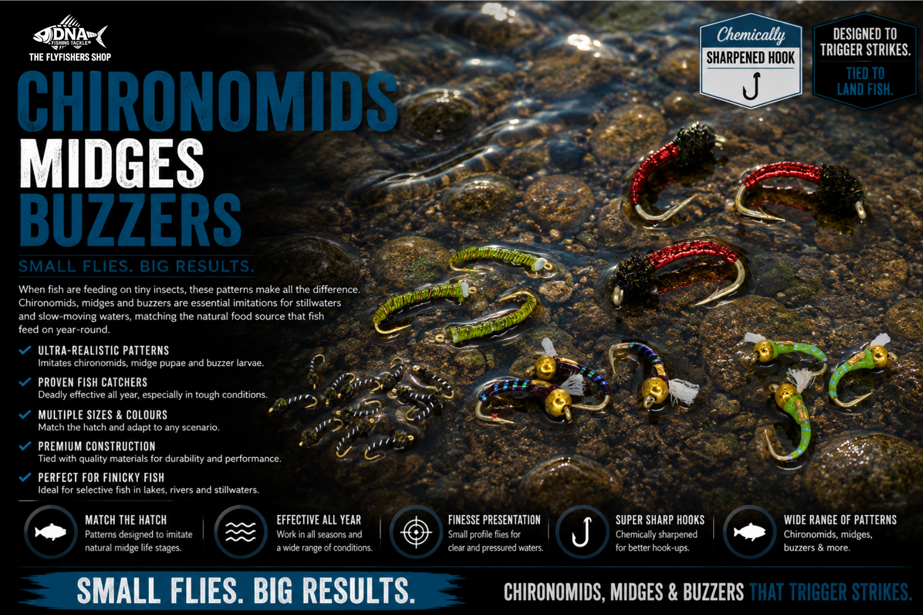 Chironomids, Midges and Buzzers