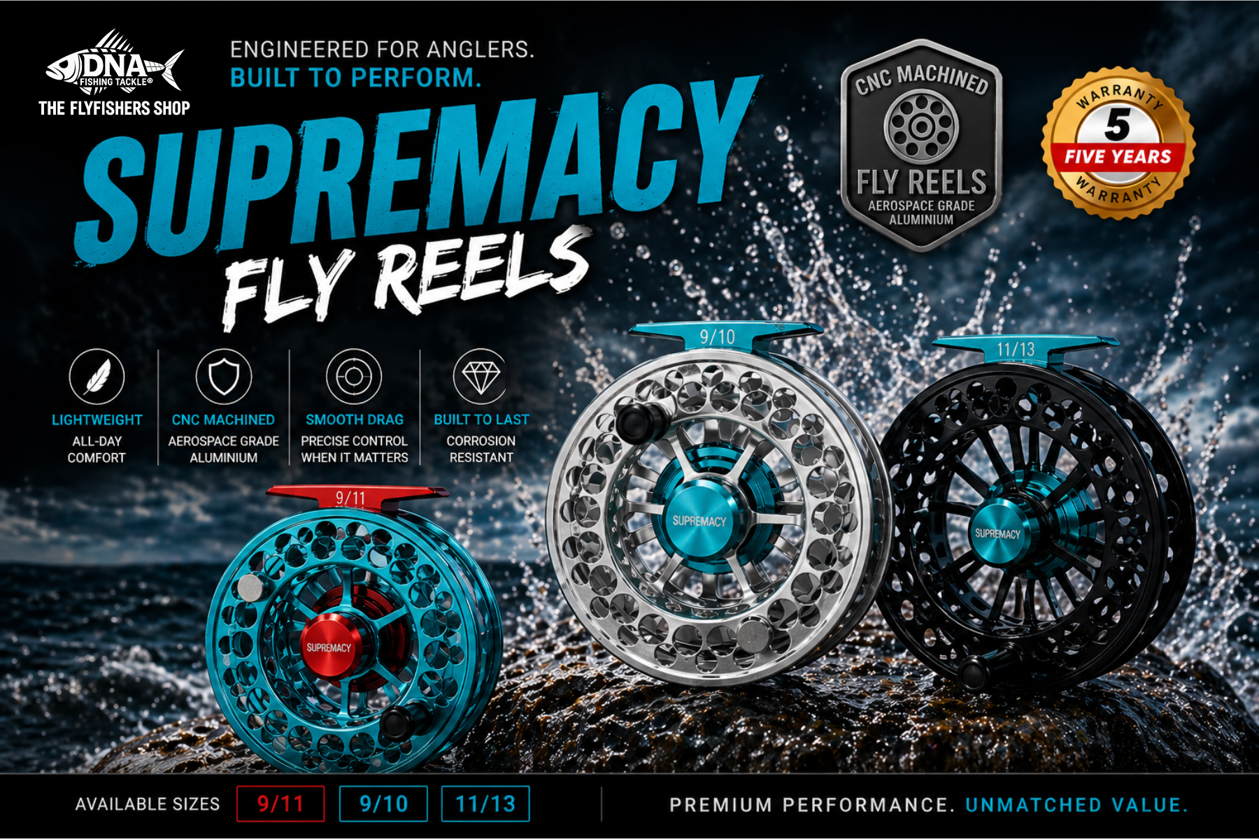 Supremacy Series Fly Reels MIX & MATCH