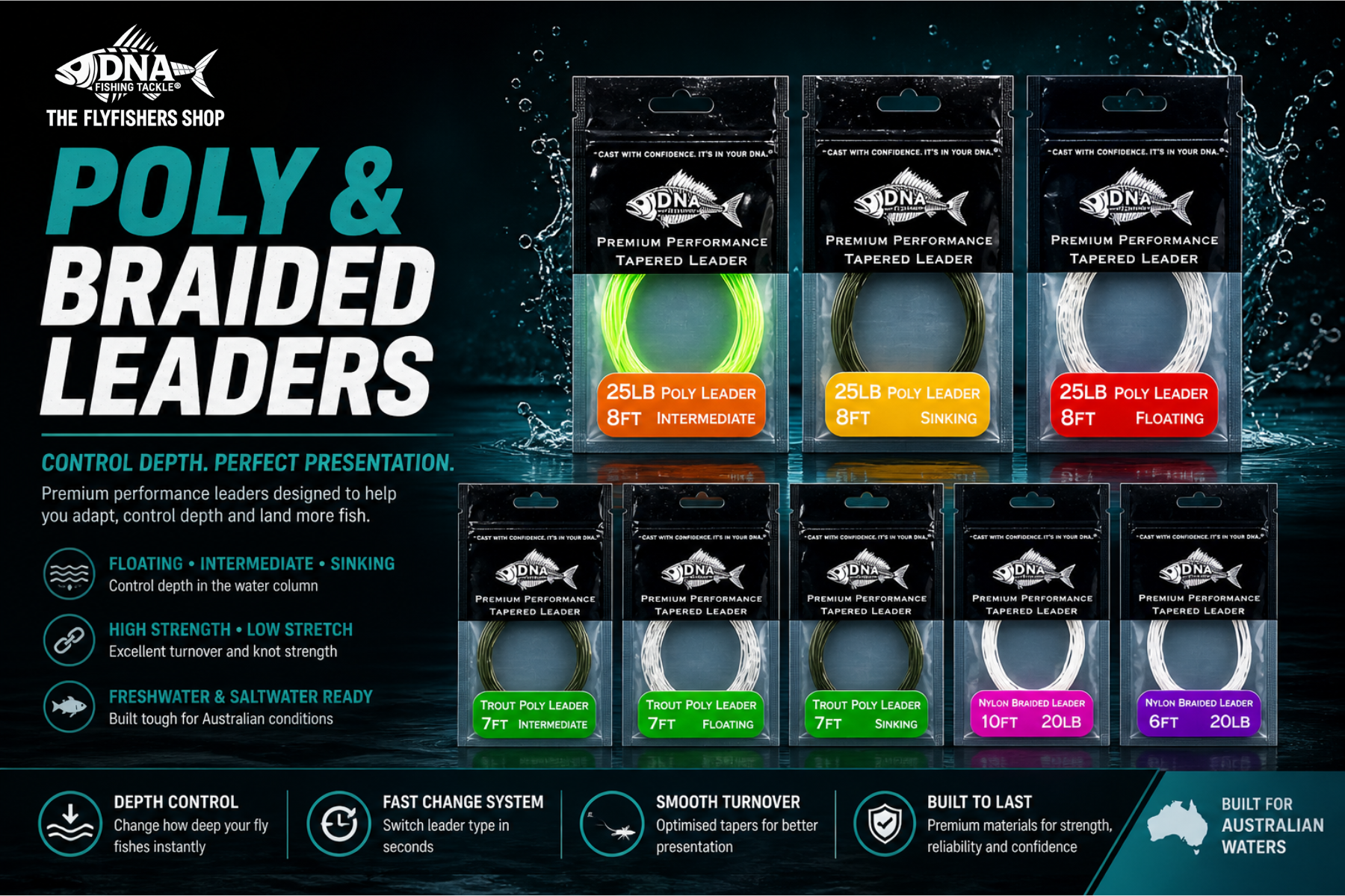 Poly & Braided Leaders Freshwater & Saltwater
