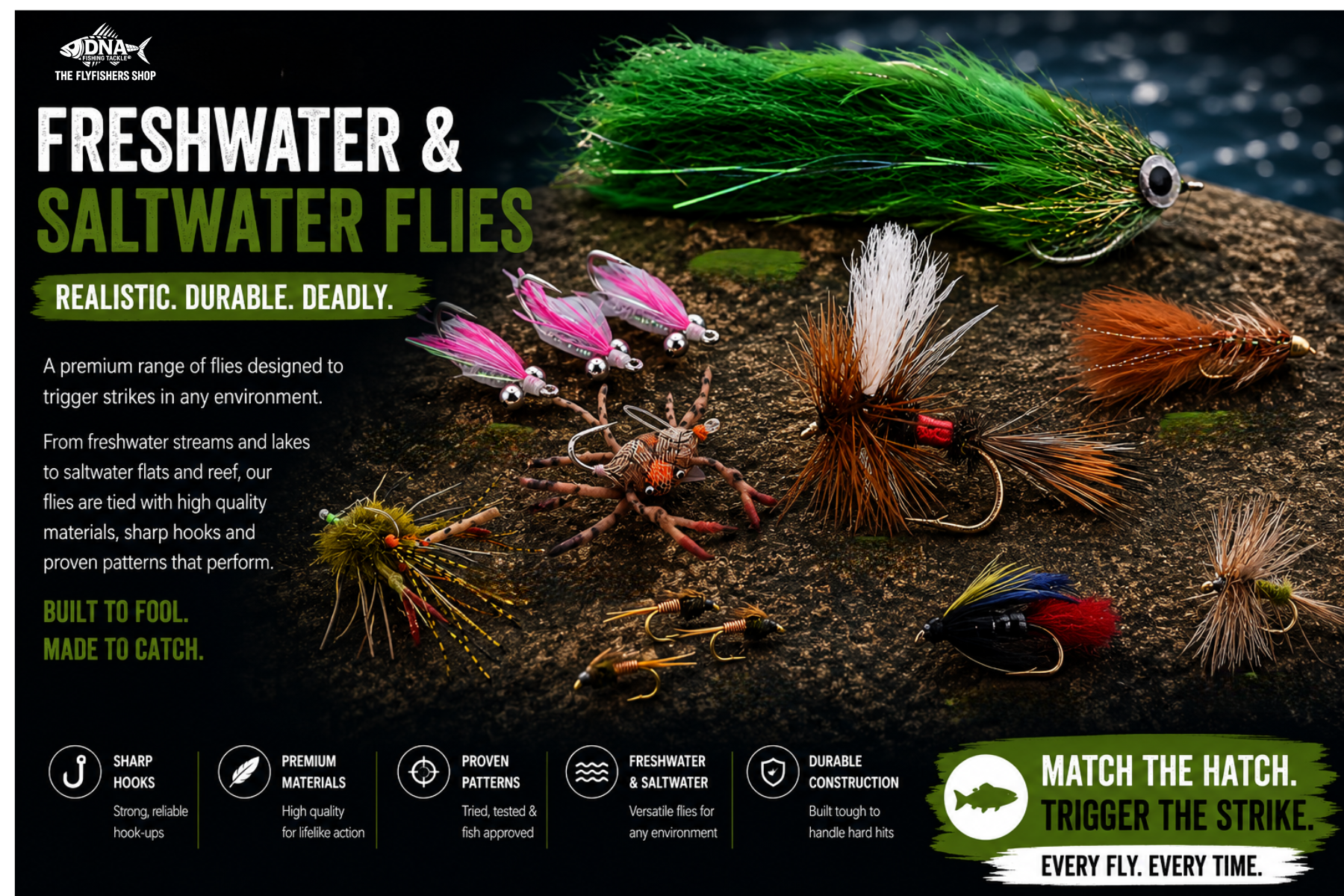 Saltwater and Freshwater Flies
