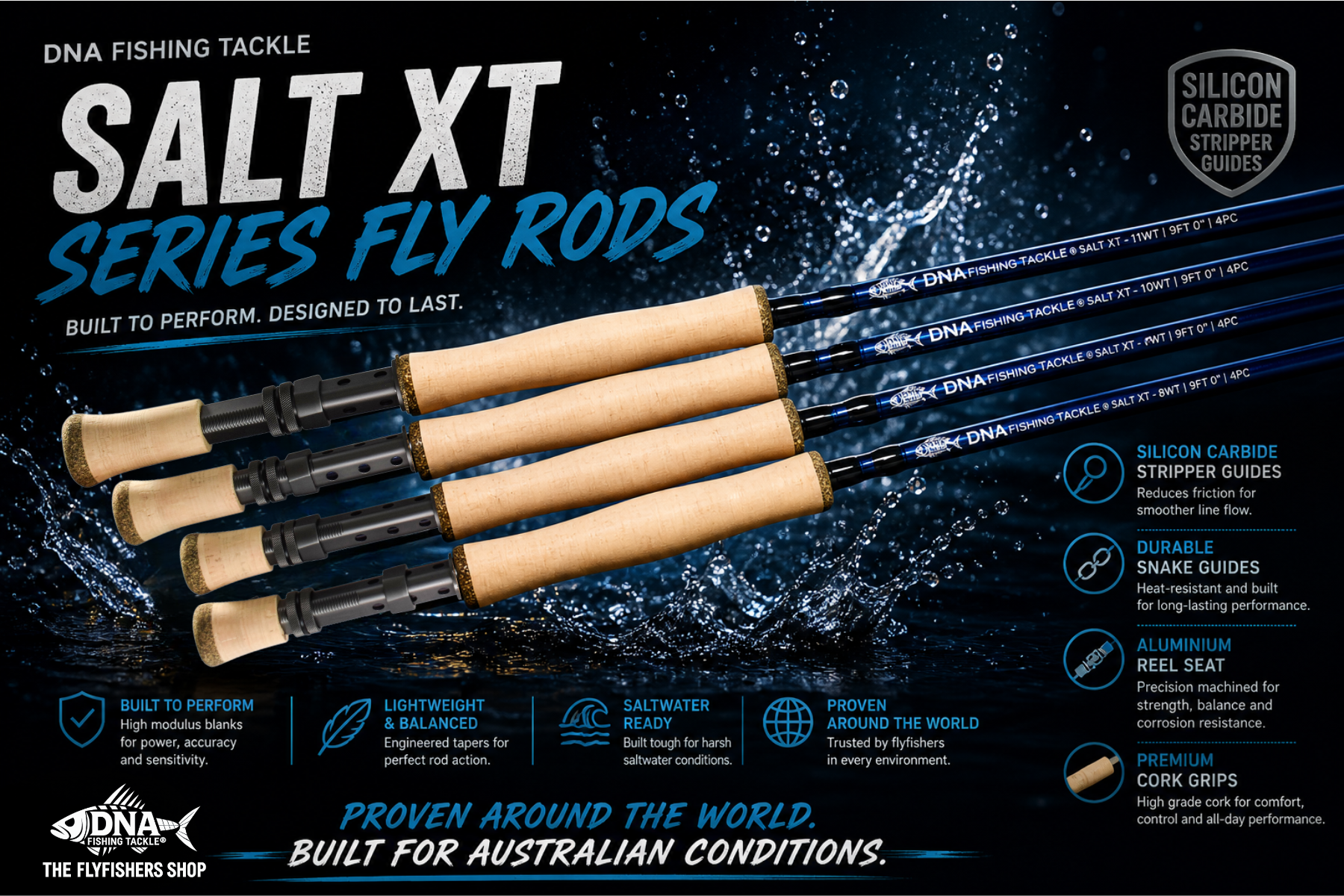 Salt XT Series Fly Rods