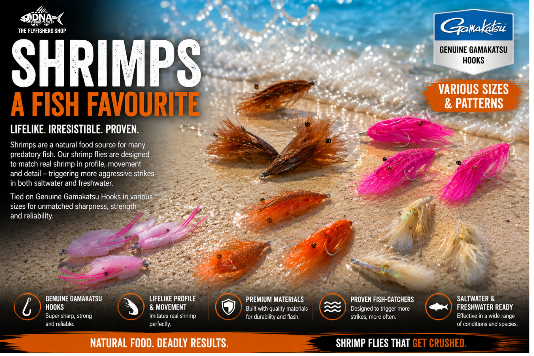 Saltwater Shrimp Flies