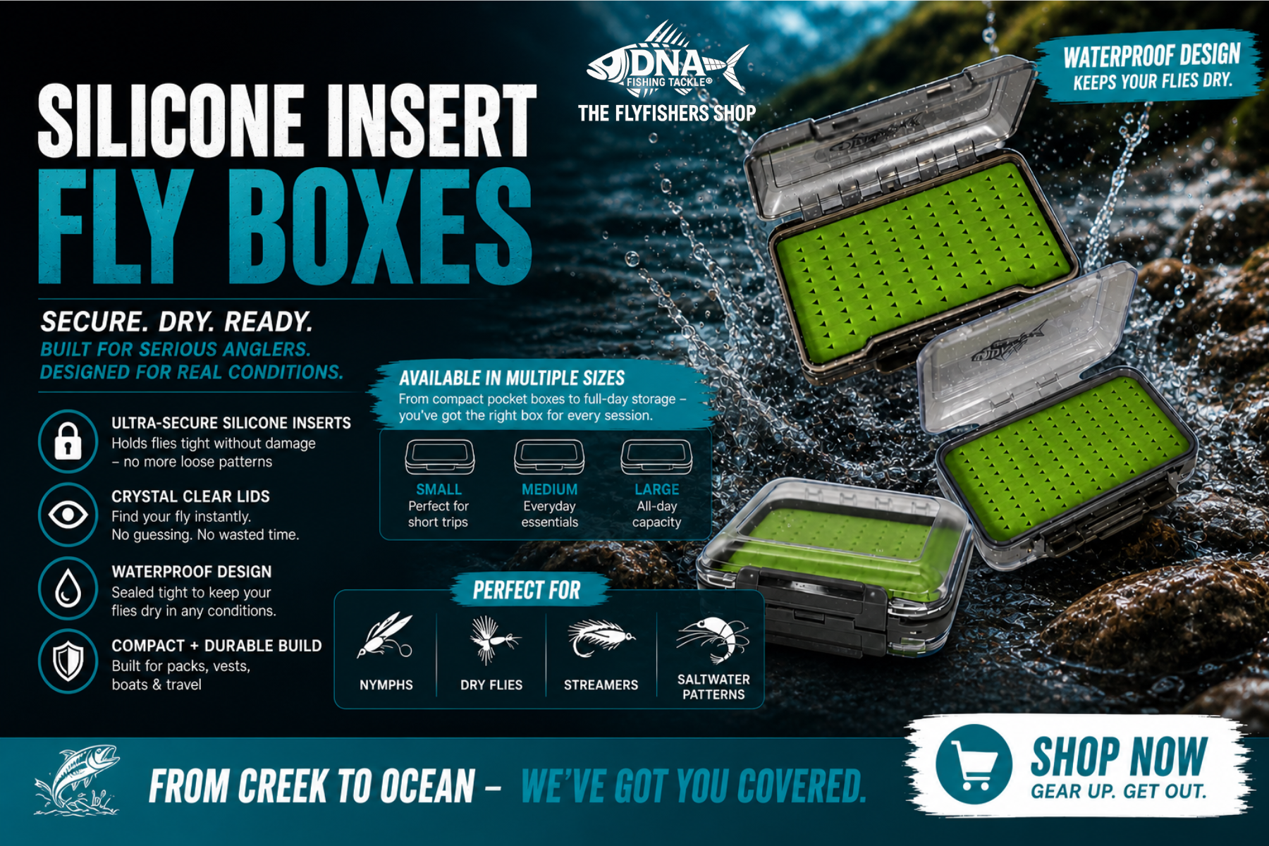 Silicone Insert Fly Boxes
