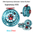 Supremacy Series - Reel Size 11-13 Blue Red - DNA FISHING TACKLE