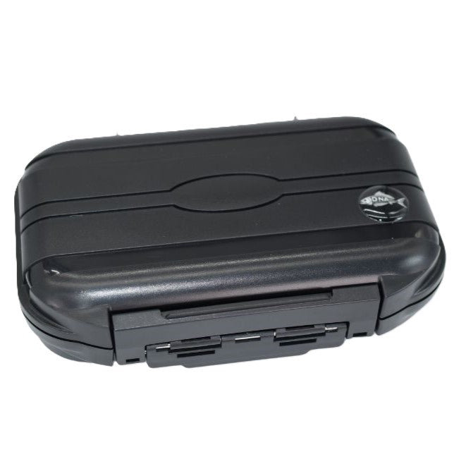 Model FB12 Large 2 x Compartments Waterproof Fly Box - DNA FISHING TACKLE