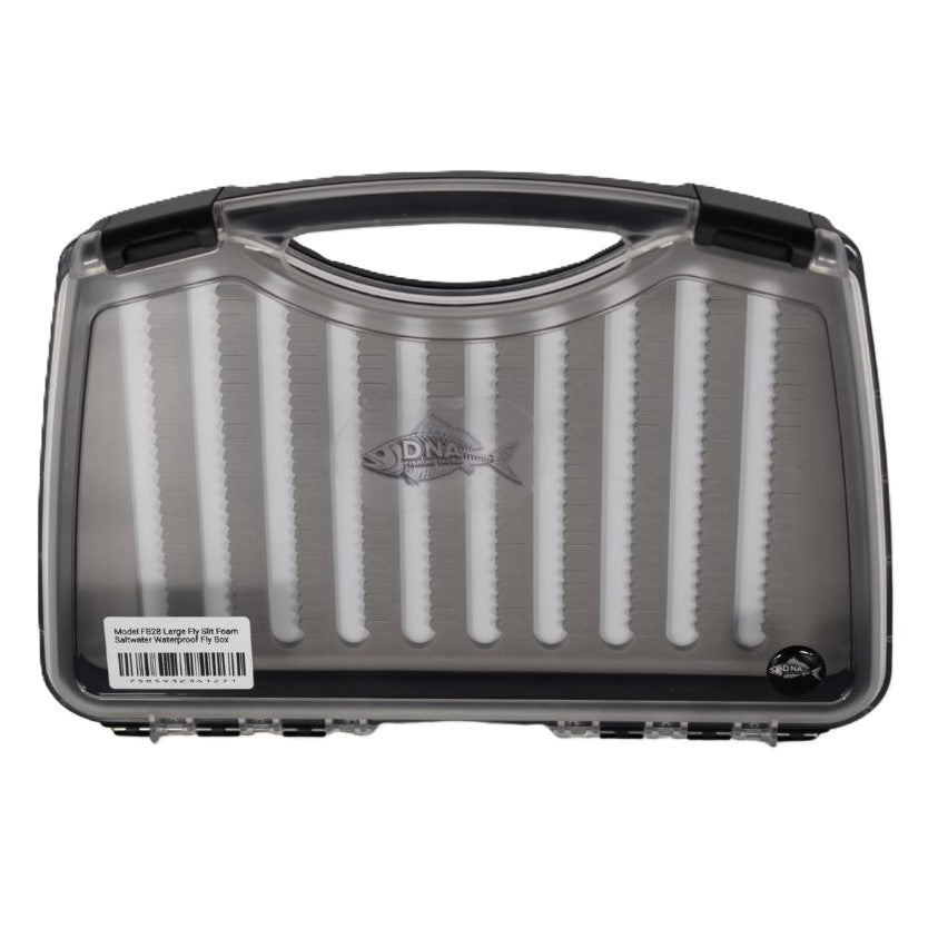 Model FB28 Large Fly Slit Foam Saltwater Waterproof Fly Box - DNA FISHING TACKLE