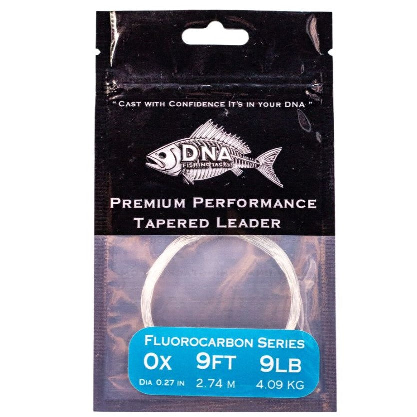 Fluorocarbon Tapered Leader with Loop 9FT - DNA FISHING TACKLE
