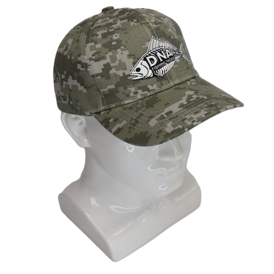 Tactical Camo Fishing Cap (DNA FISH LOGO) - DNA FISHING TACKLE