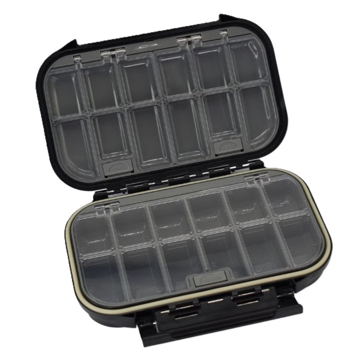 Model FB12 Large 2 x Compartments Waterproof Fly Box - DNA FISHING TACKLE