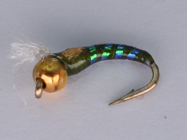 3D Glass Bead Head Buzzer Olive (12 Pack) - DNA FISHING TACKLE