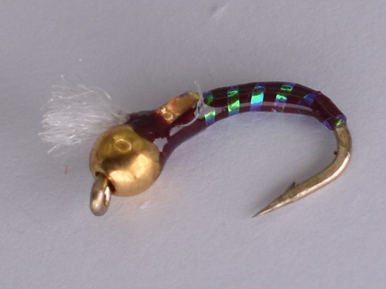 3D Glass Epoxy Bead Head Buzzer Claret (12 Pack) - DNA FISHING TACKLE