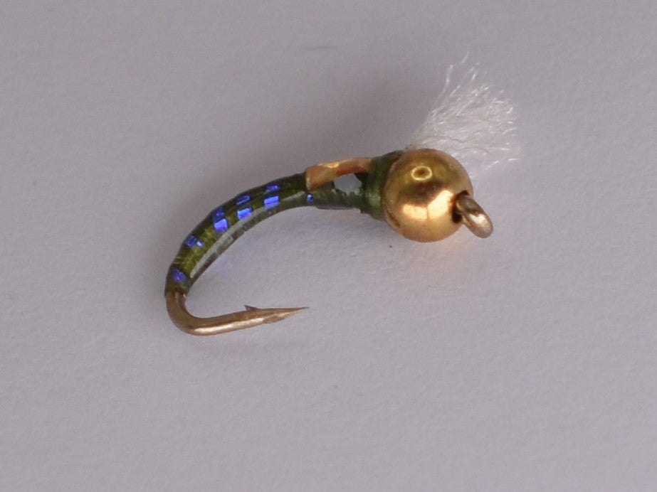 3D Glass Epoxy Bead Head Nymph Olive (12 Pack) - DNA FISHING TACKLE