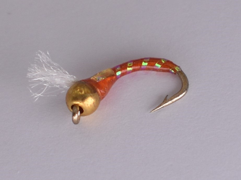 3D Glass Epoxy Bead Head Orange (12 Pack) - DNA FISHING TACKLE
