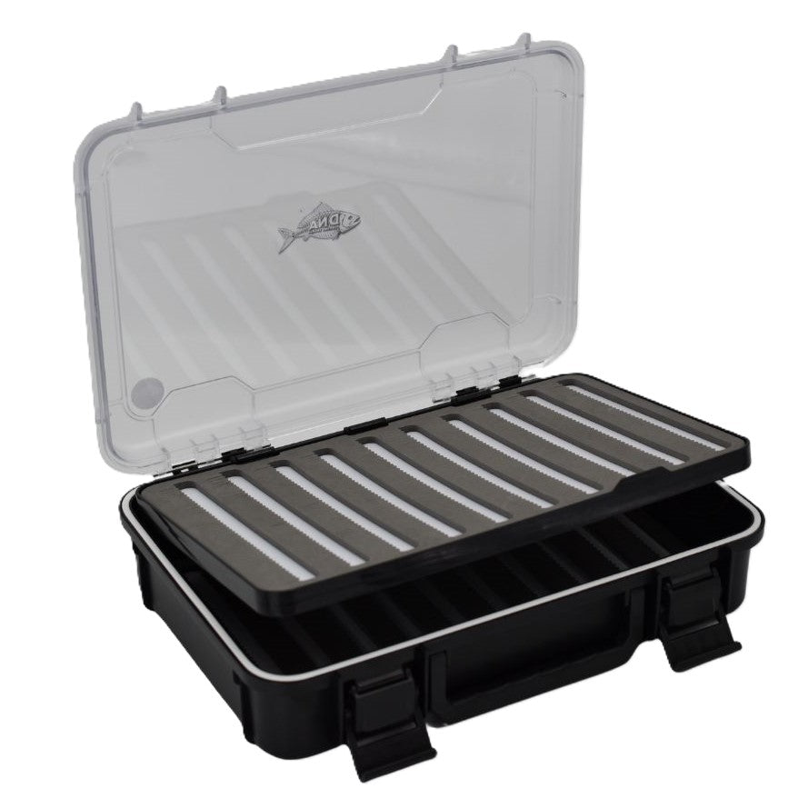 Model FB26 Super Large Slit Foam Saltwater Waterproof 3 Layer Fly Box - DNA FISHING TACKLE