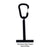 Tippet Spool Holder Aluminium Black - DNA FISHING TACKLE