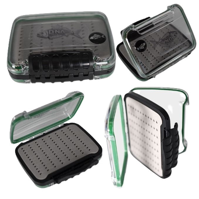 Model FB07 Easy Grip Foam Small Freshwater Waterproof Double Sided Fly Box - DNA FISHING TACKLE