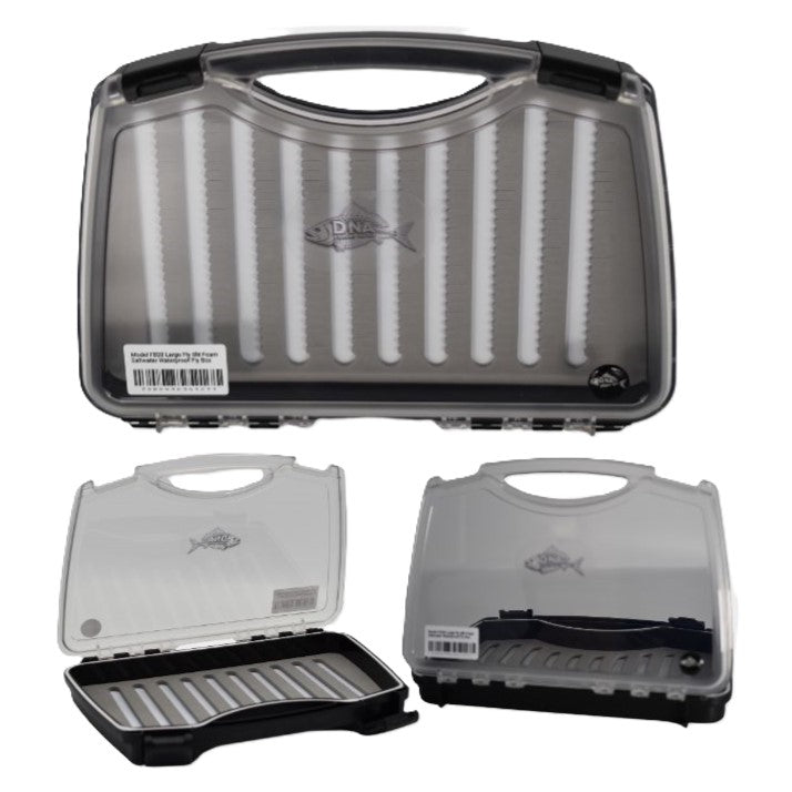 Model FB28 Large Fly Slit Foam Saltwater Waterproof Fly Box - DNA FISHING TACKLE