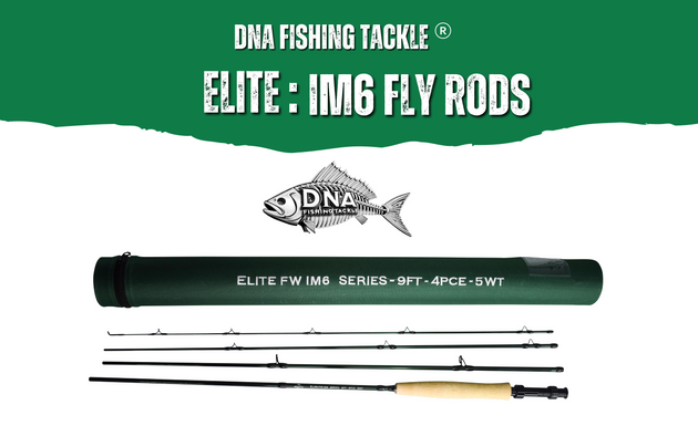 Elite IM6 FW Series Fly Rod - 9" 4pce - Line Weight 5 (B) - DNA FISHING TACKLE