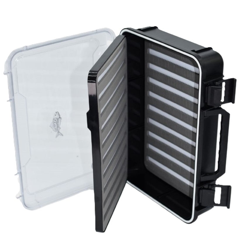 Model FB26 Super Large Slit Foam Saltwater Waterproof 3 Layer Fly Box - DNA FISHING TACKLE