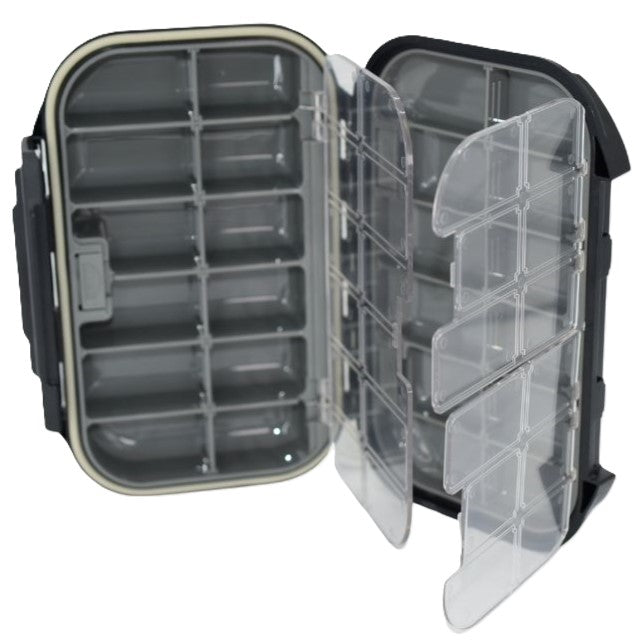 Model FB12 Large 2 x Compartments Waterproof Fly Box - DNA FISHING TACKLE