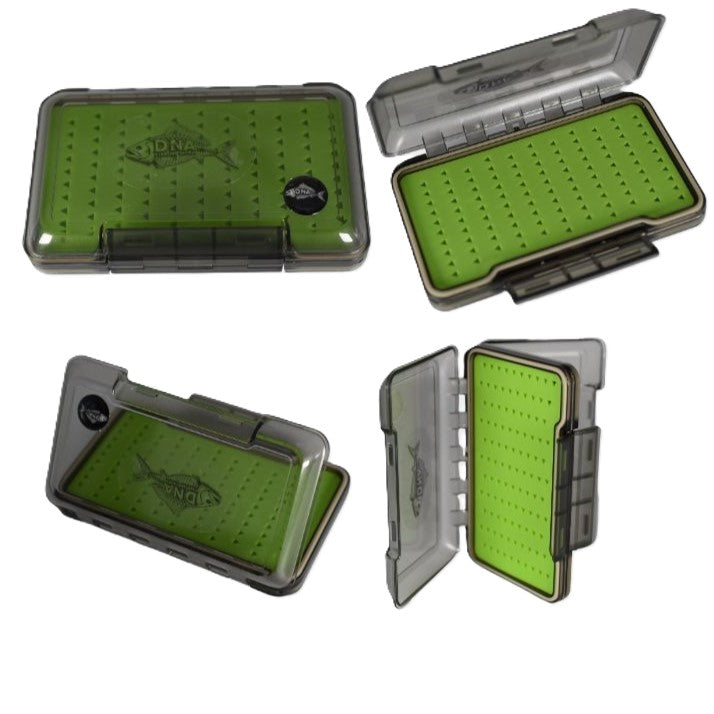 Model FB01 X Large Silicone Freshwater Waterproof Double Sided Fly Box - DNA FISHING TACKLE