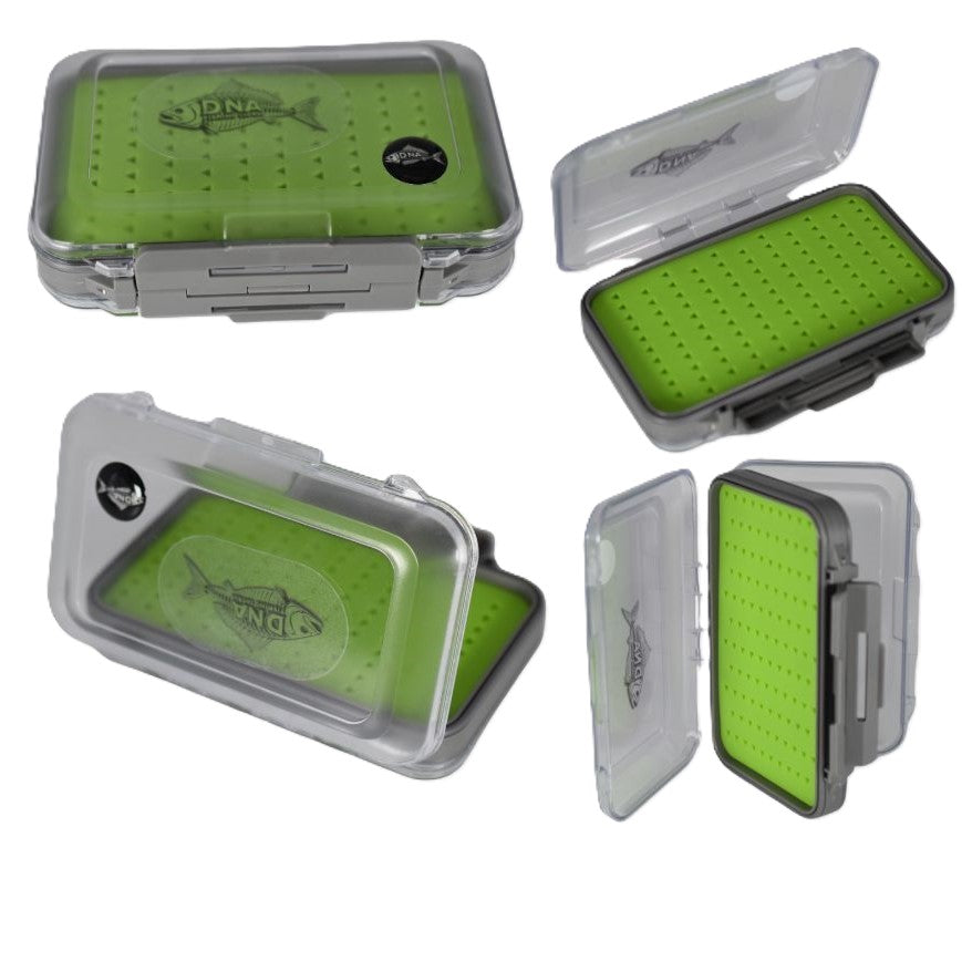 Model FB03 Large Silicone Freshwater Waterproof Double Sided Fly Box - DNA FISHING TACKLE