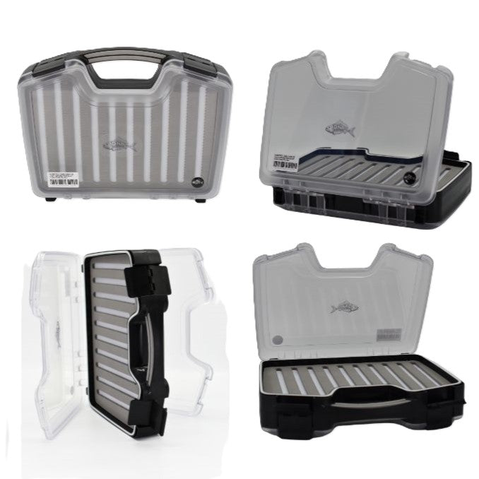 Model FB22 Super Large Slit Foam Saltwater Waterproof Double Sided Fly Box - DNA FISHING TACKLE