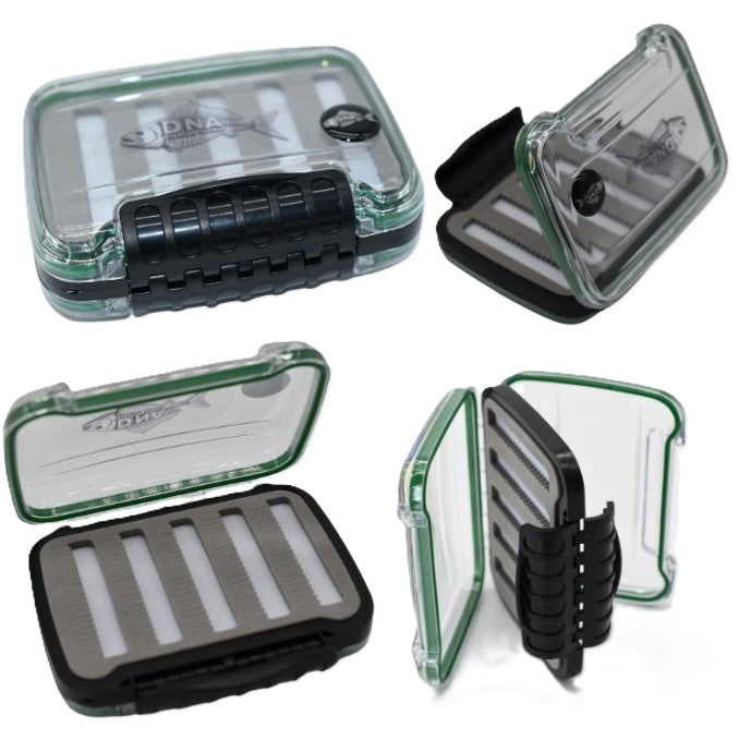 Model FB09 Slit Foam Small Freshwater Waterproof Double Sided Fly Box - DNA FISHING TACKLE