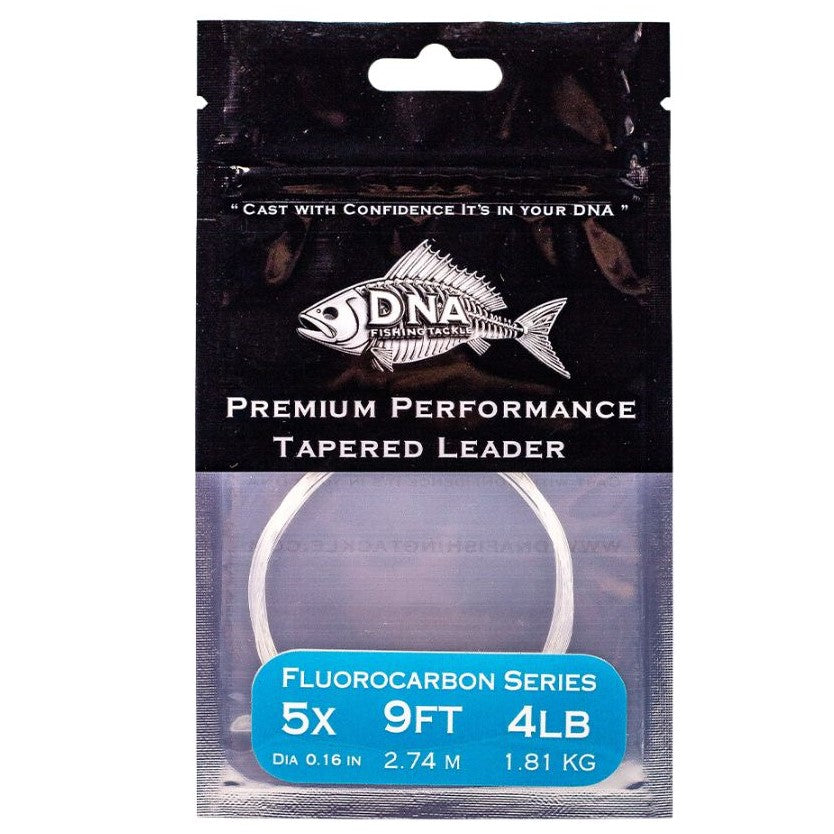 Fluorocarbon Tapered Leader with Loop 9FT - DNA FISHING TACKLE