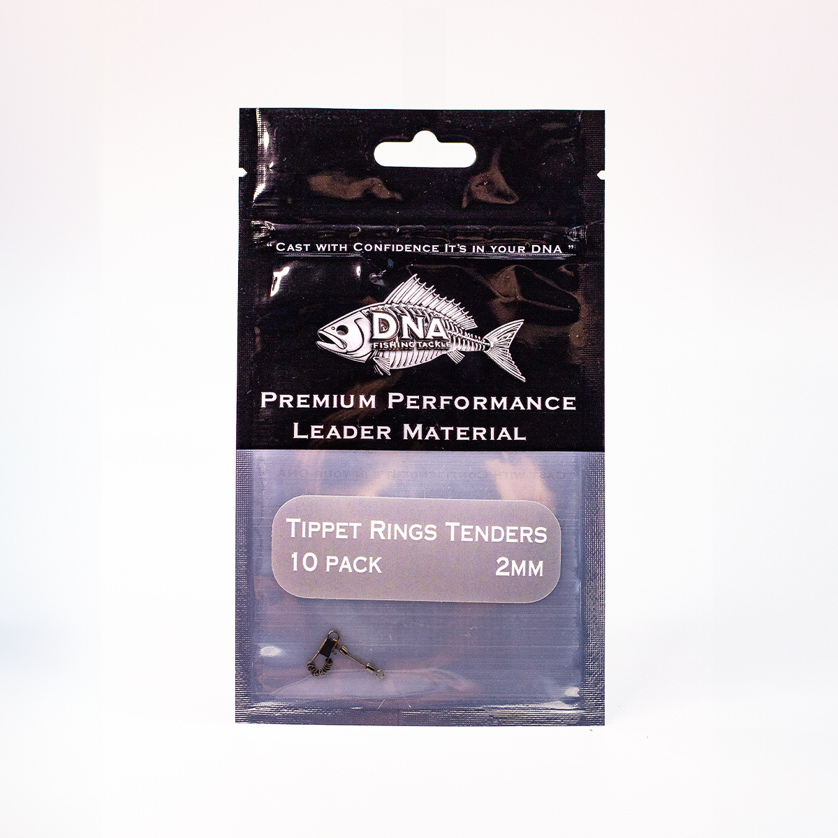 Tippet Ring 2mm Round edge (10pc/pack) - DNA FISHING TACKLE