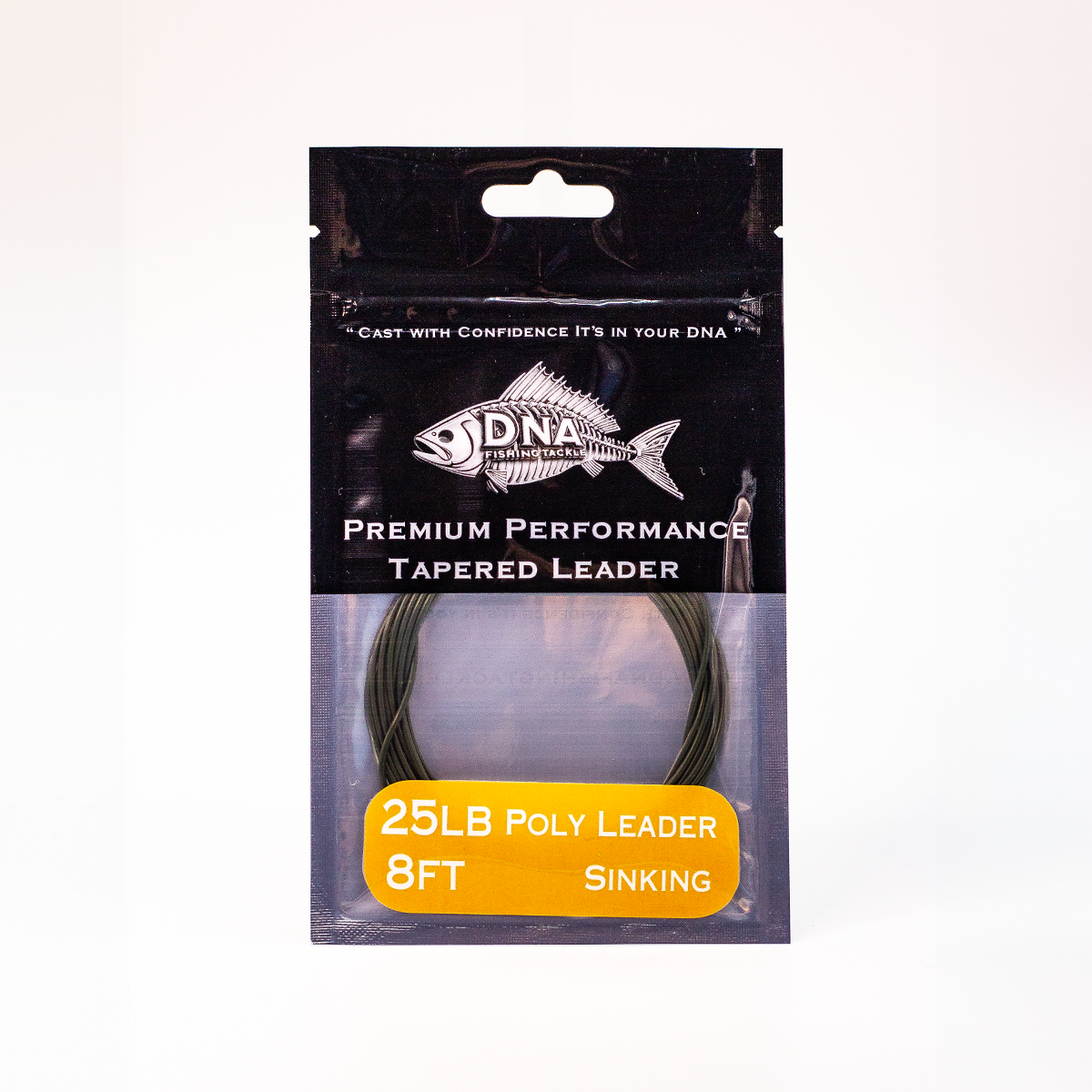 Trout Polyleader 8ft Sinking Dark Green - DNA FISHING TACKLE