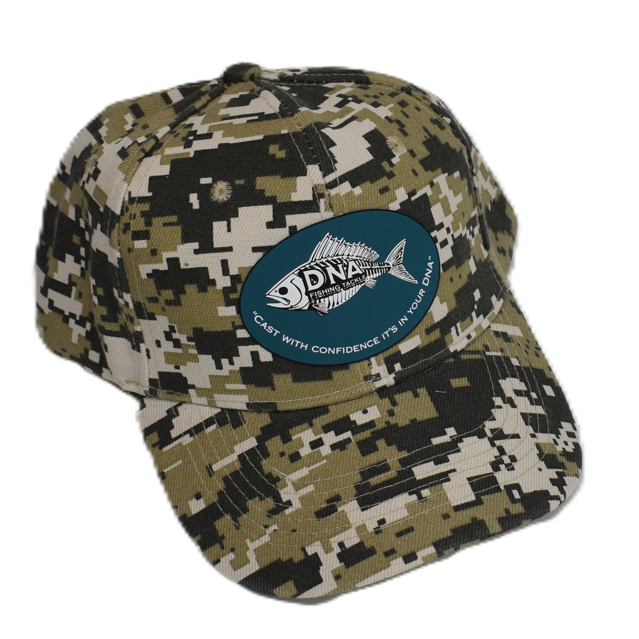 Tactical Camo Fishing Cap (DNA FISH PATCH LOGO) - DNA FISHING TACKLE