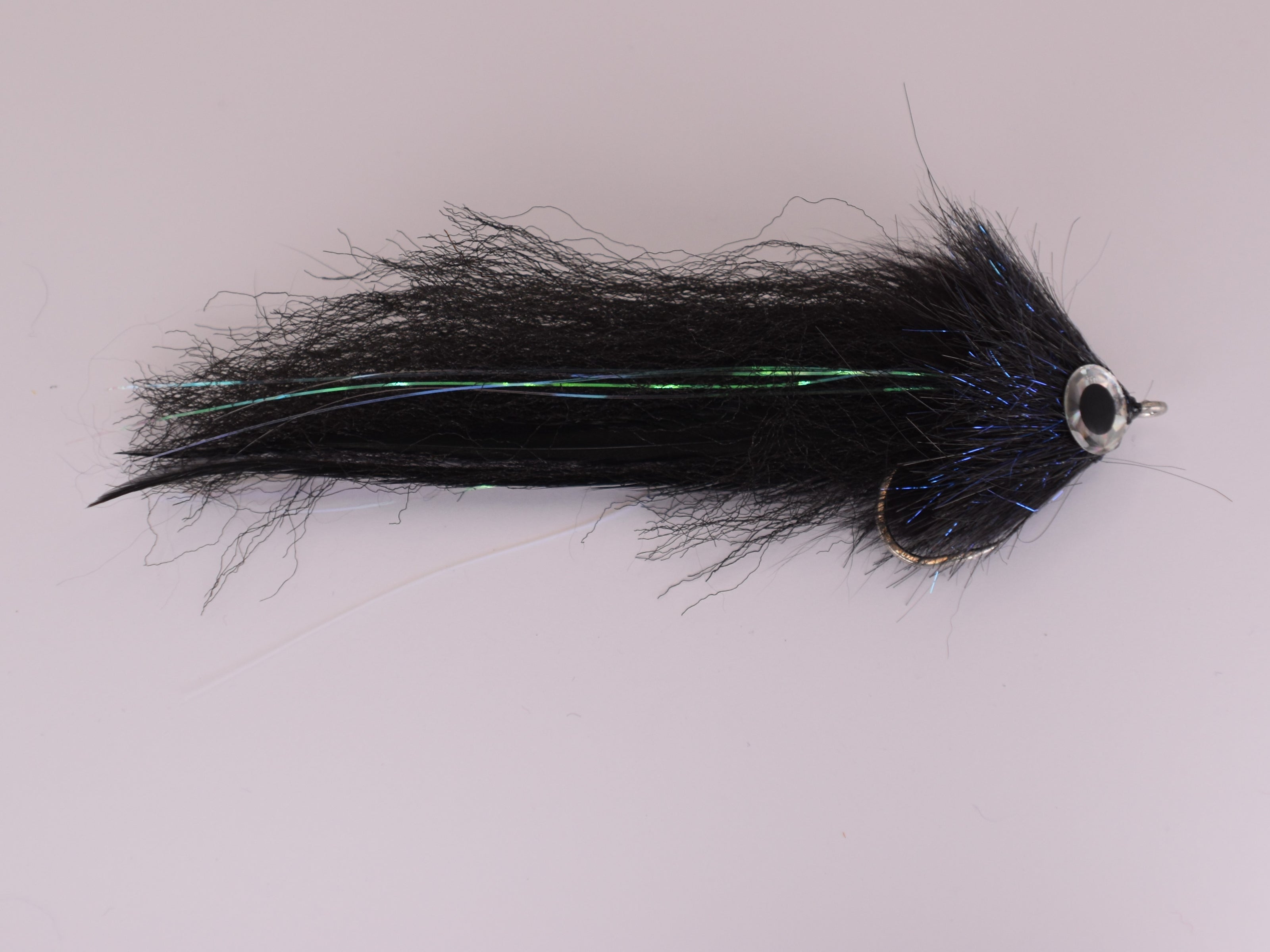Brush Fly GT Black (Size 4/0 Gamakatsu SL12S Hook) - DNA FISHING TACKLE