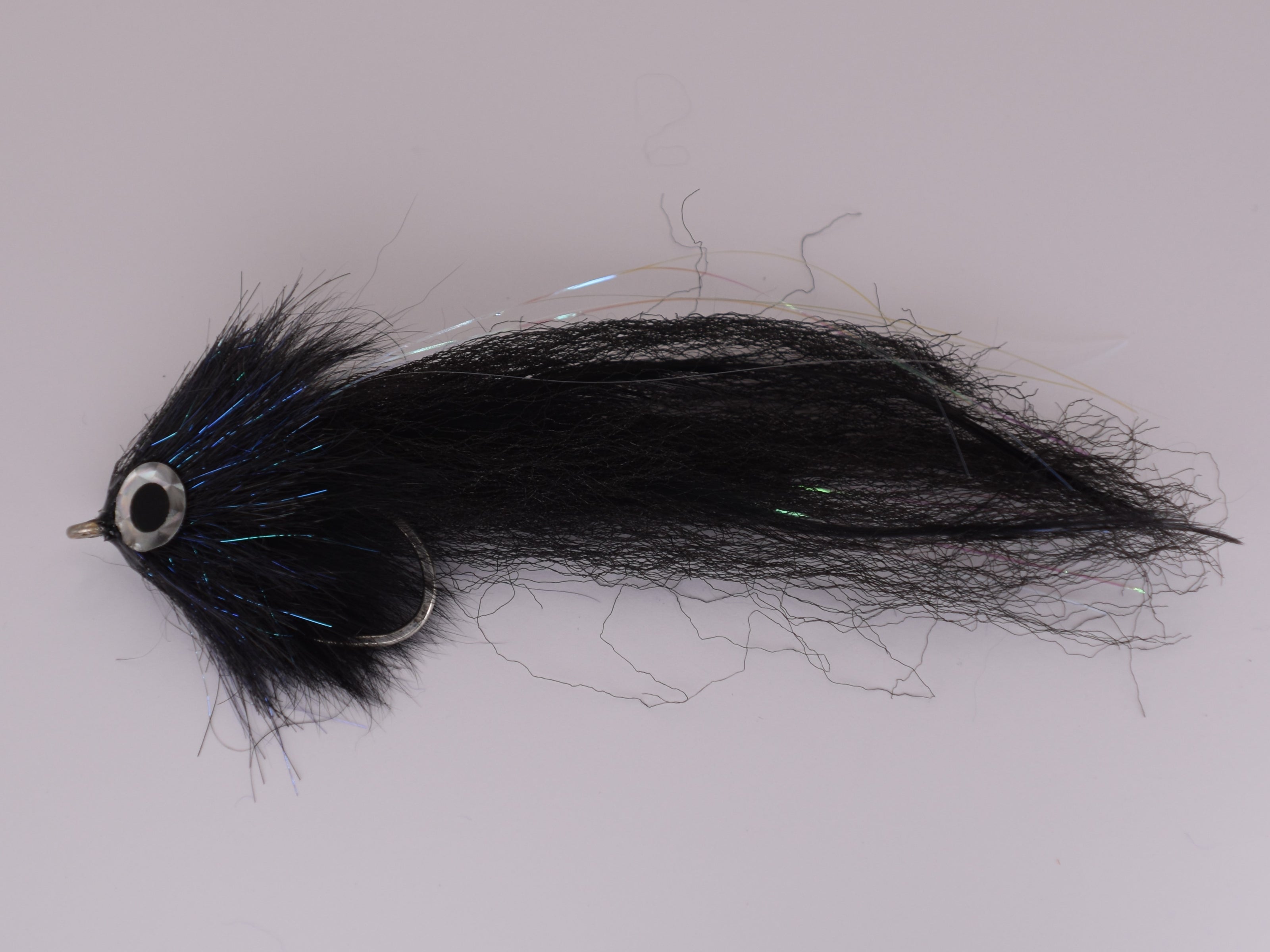 Brush Fly GT Black (Size 6/0 Gamakatsu SL12S Hook) - DNA FISHING TACKLE