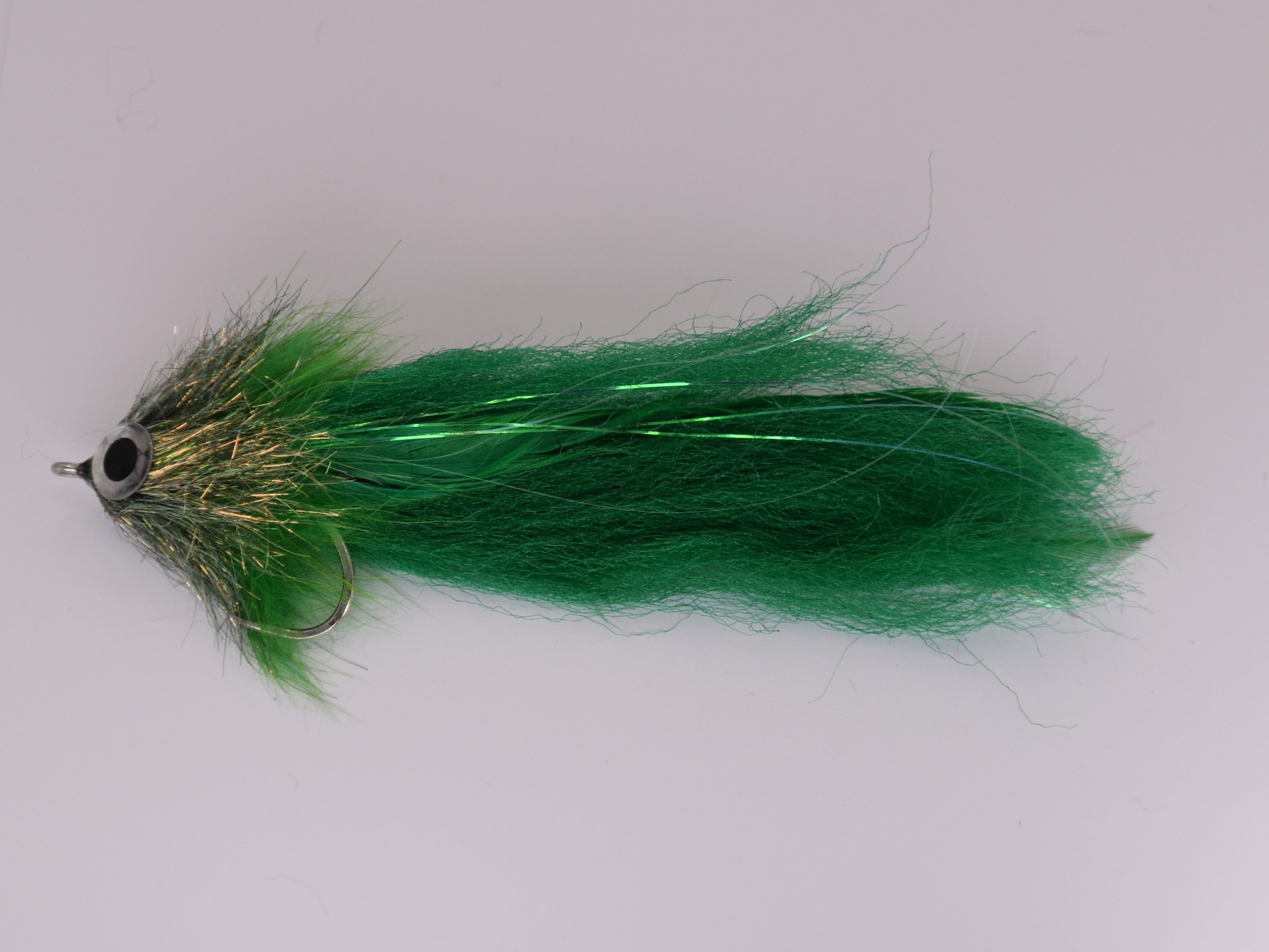 Brush Fly GT Green Deceiver (Size 6/0 Gamakatsu SL12S Hook) - DNA FISHING TACKLE