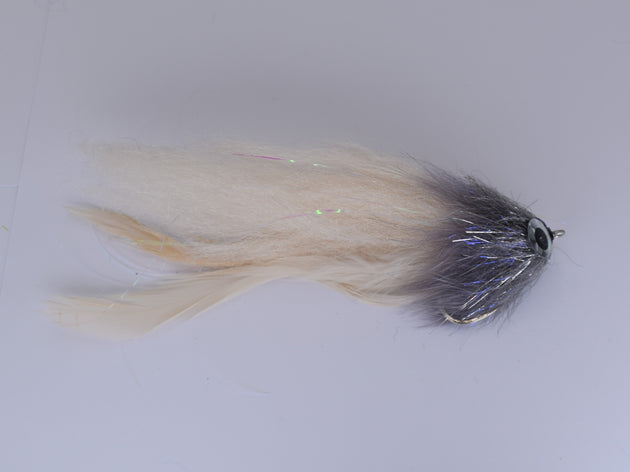Brush Fly GT Grey and Tan (Size 4/0 Gamakatsu SL12S Hook) - DNA FISHING TACKLE