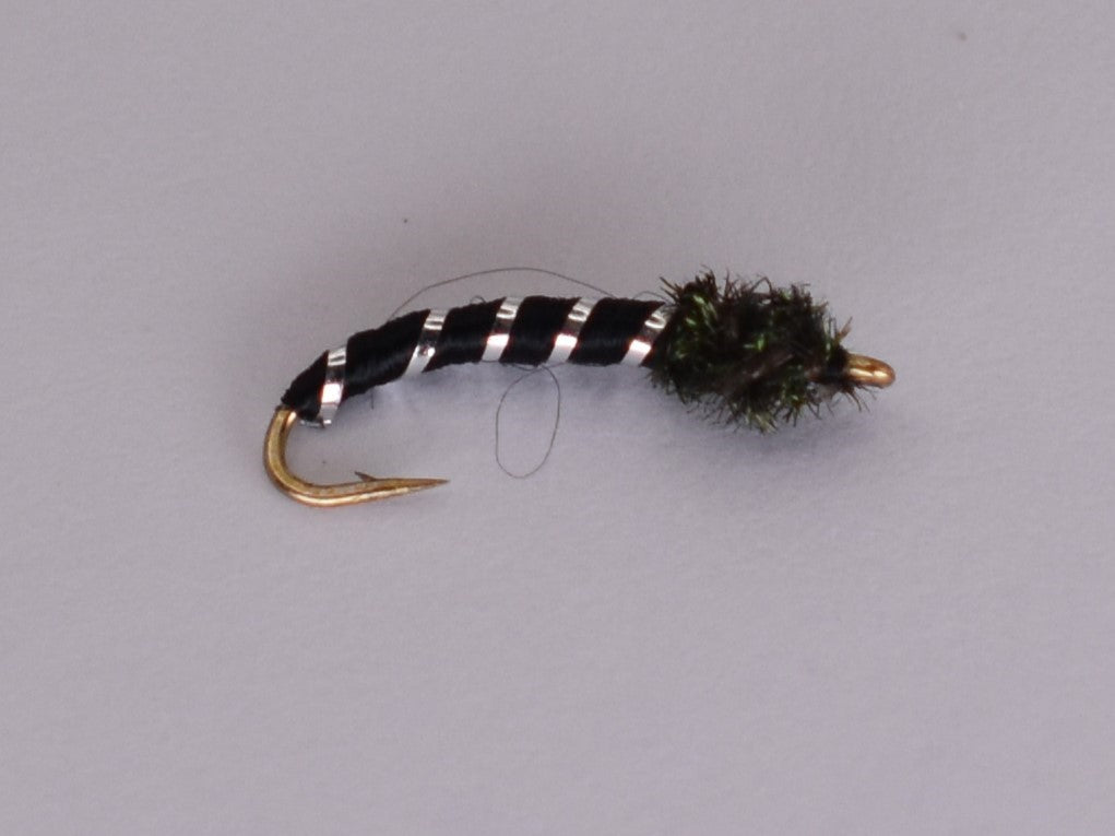 Chironomid Black and Silver (12 Pack) - DNA FISHING TACKLE
