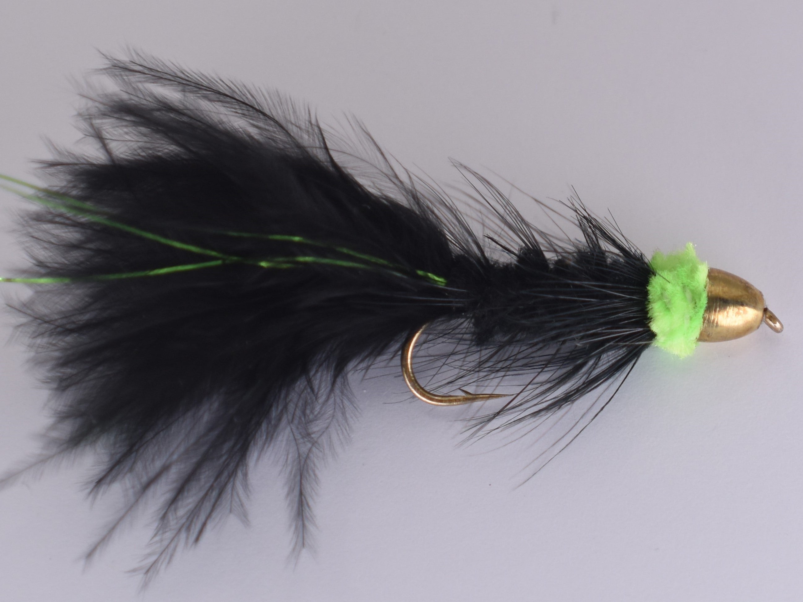 Conehead Woolly Bugger Black Green (12 Pack) Size 6 Daiichi Hook - DNA FISHING TACKLE