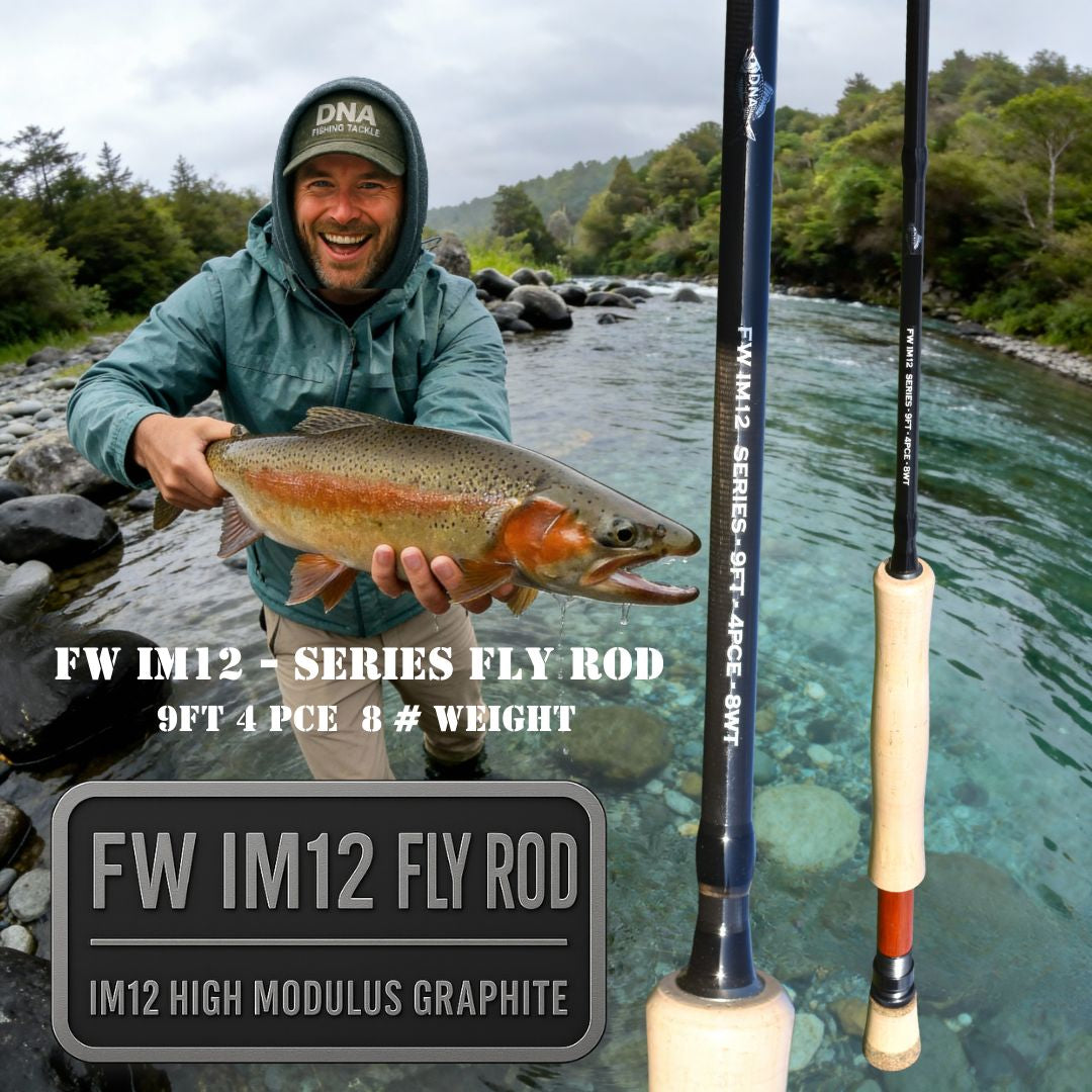 FW IM12 Series Fly Rod - 8ft - 4 PCE 8 Weight