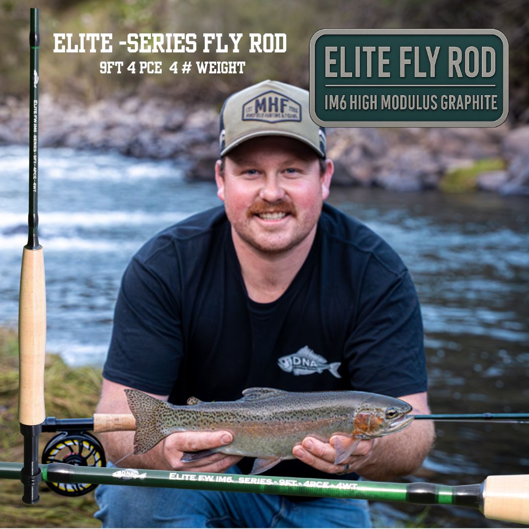 Elite IM6 FW Series Fly Rod - 9" 4pce- Line Weight 4