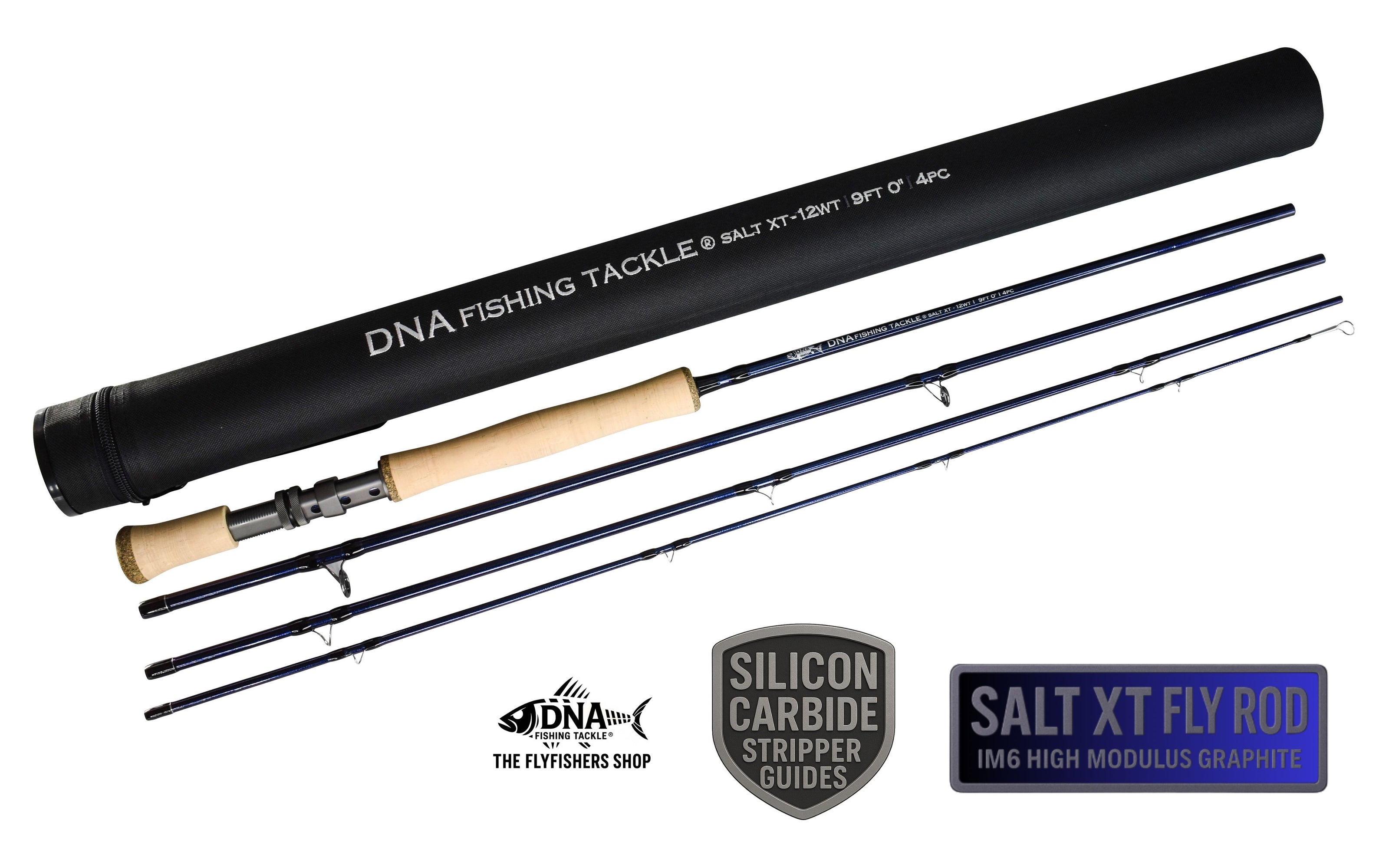 Salt XT-Series Fly Rod - 9" 4 pce - Line Weight 12