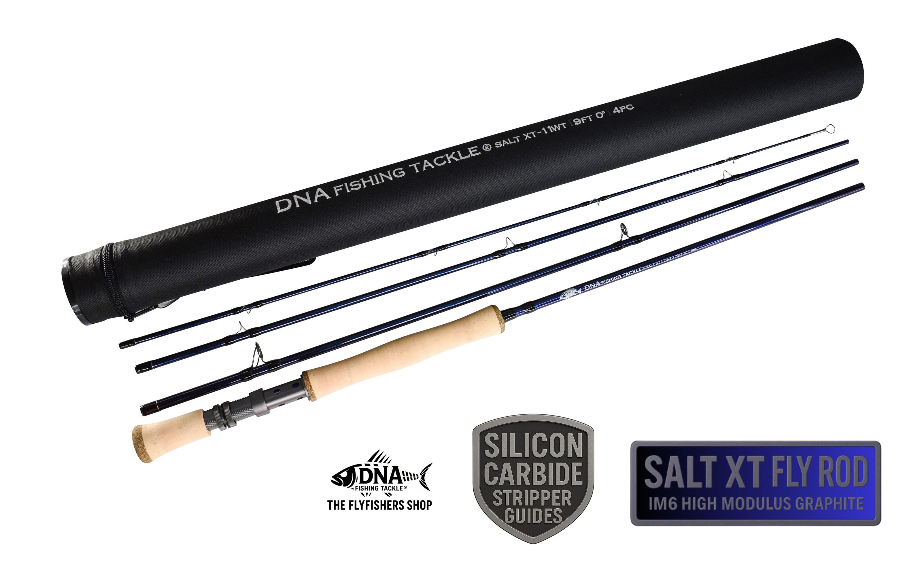 Salt XT-Series Fly Rod - 9" 4 pce - Line Weight 11