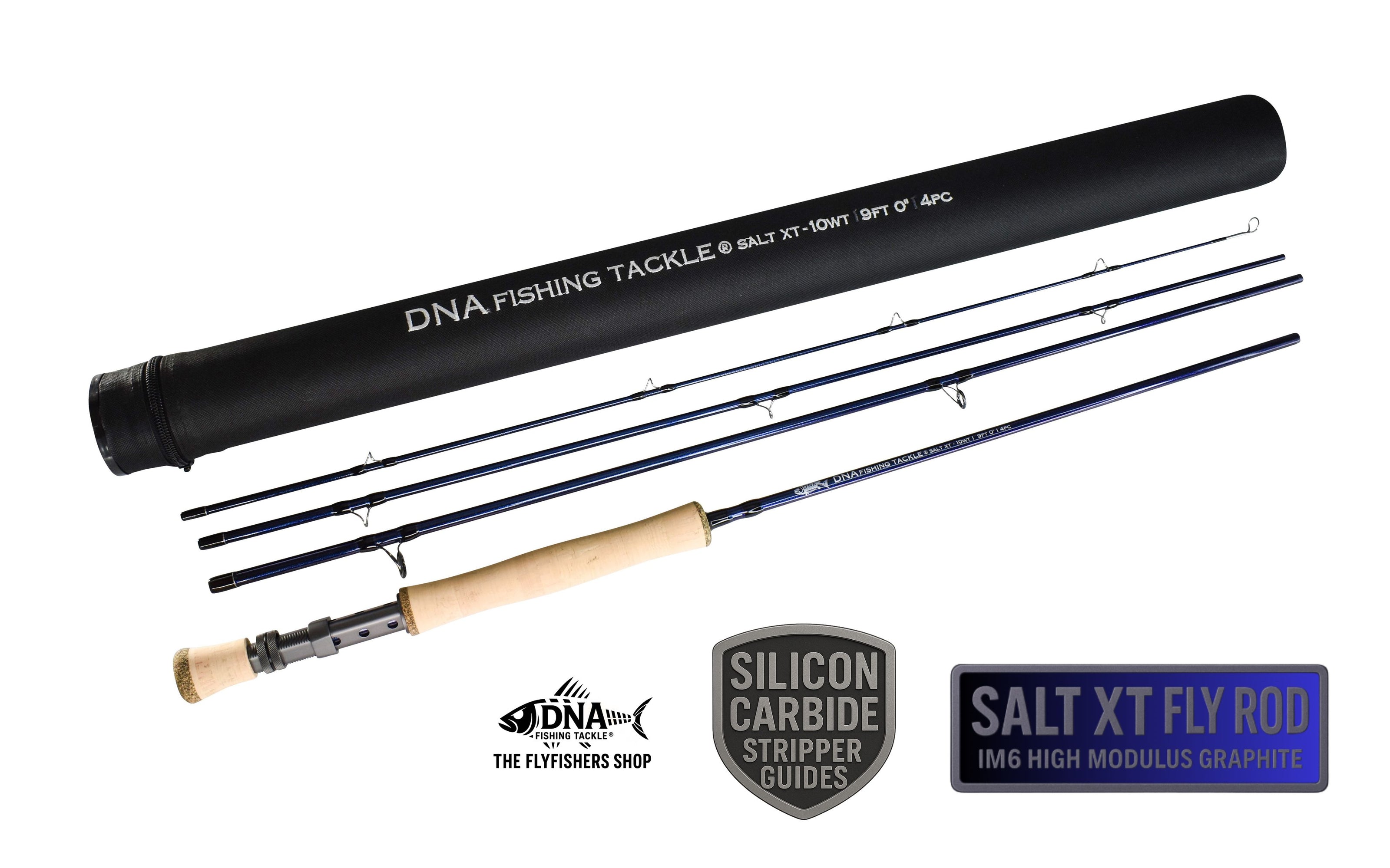 Salt XT-Series Fly Rod - 9" 4 pce - Line Weight 10