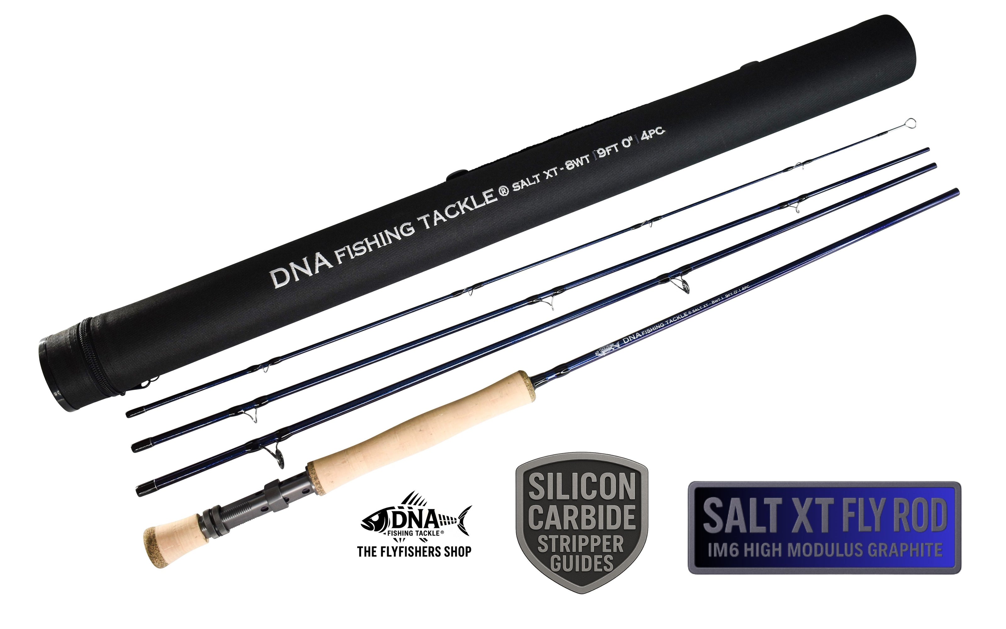 Salt XT-Series Fly Rod - 9" 4 pce - Line Weight 8